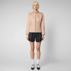 Kvinner Save The Duck Woman'S Animal Free Puffer Andreina I Powder Pink