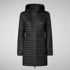 Kvinner Save The Duck Woman'S Animal Free Puffer Megs I Svart
